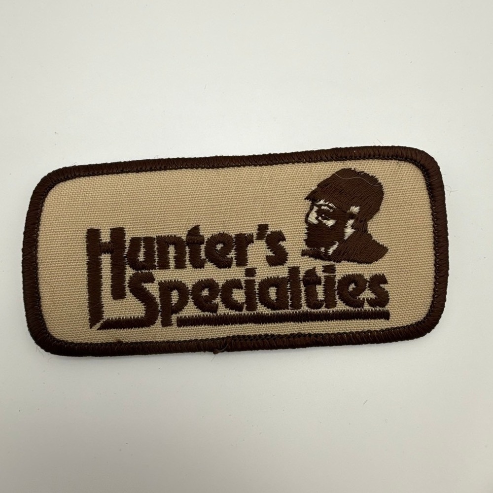 Hunters Specialties‎ Vintage Embroidered Patch Tan Brown Hunting Logo Sew On